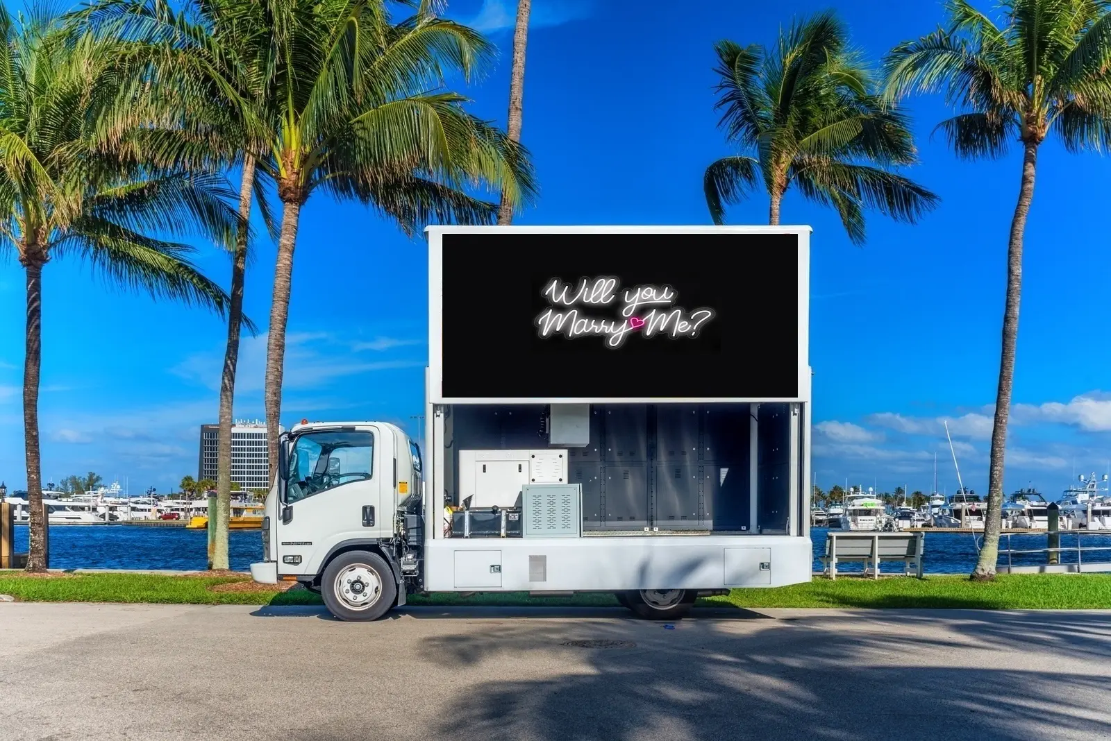 Mobile Billboard for Weddings and Engagement