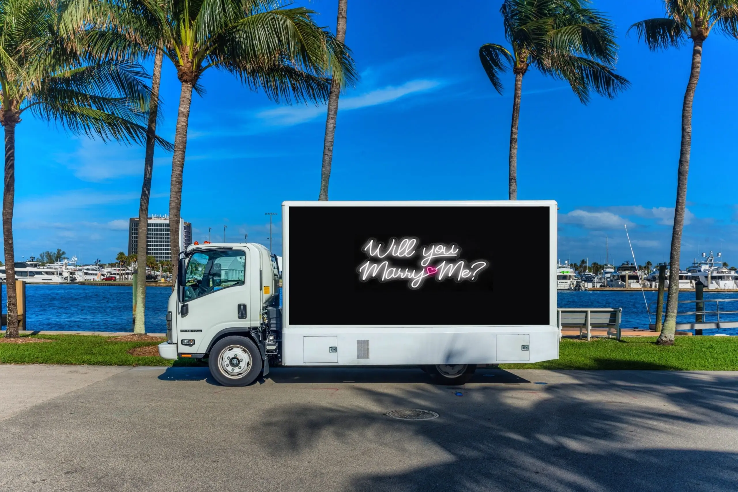 Mobile Billboard for Weddings and Engagement