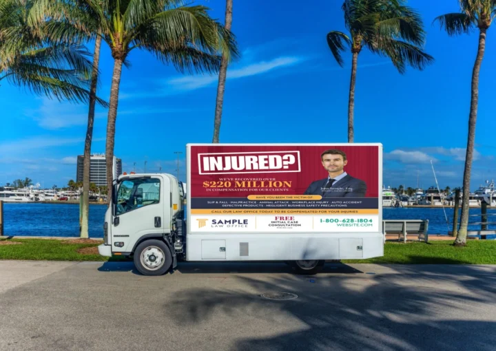 Mobile Billboard for attorney advertising