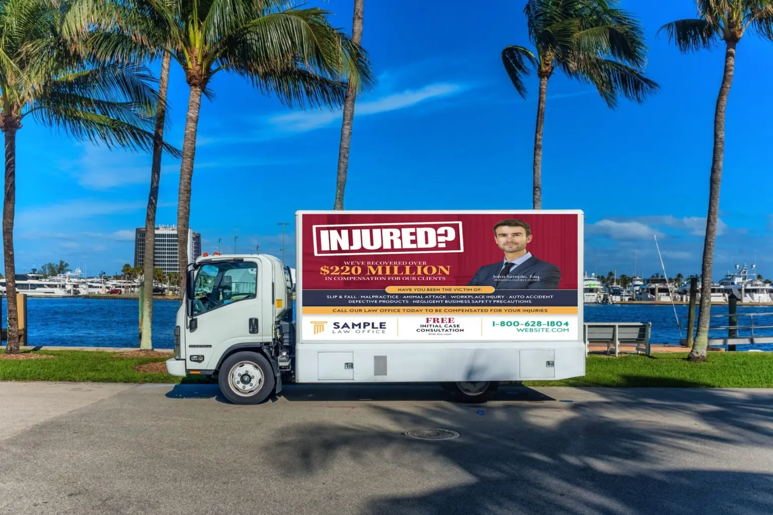 Mobile Billboard for attorney advertising